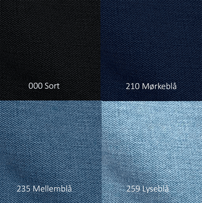 Firkantet jeans strygelap 210 mørkeblå